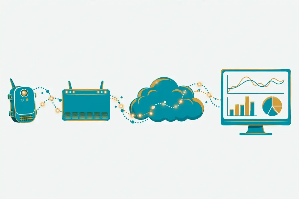 IoT data pipeline flow