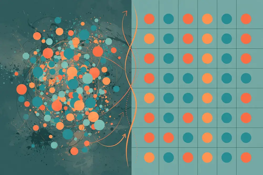 Figure 2: From messy data to structured features